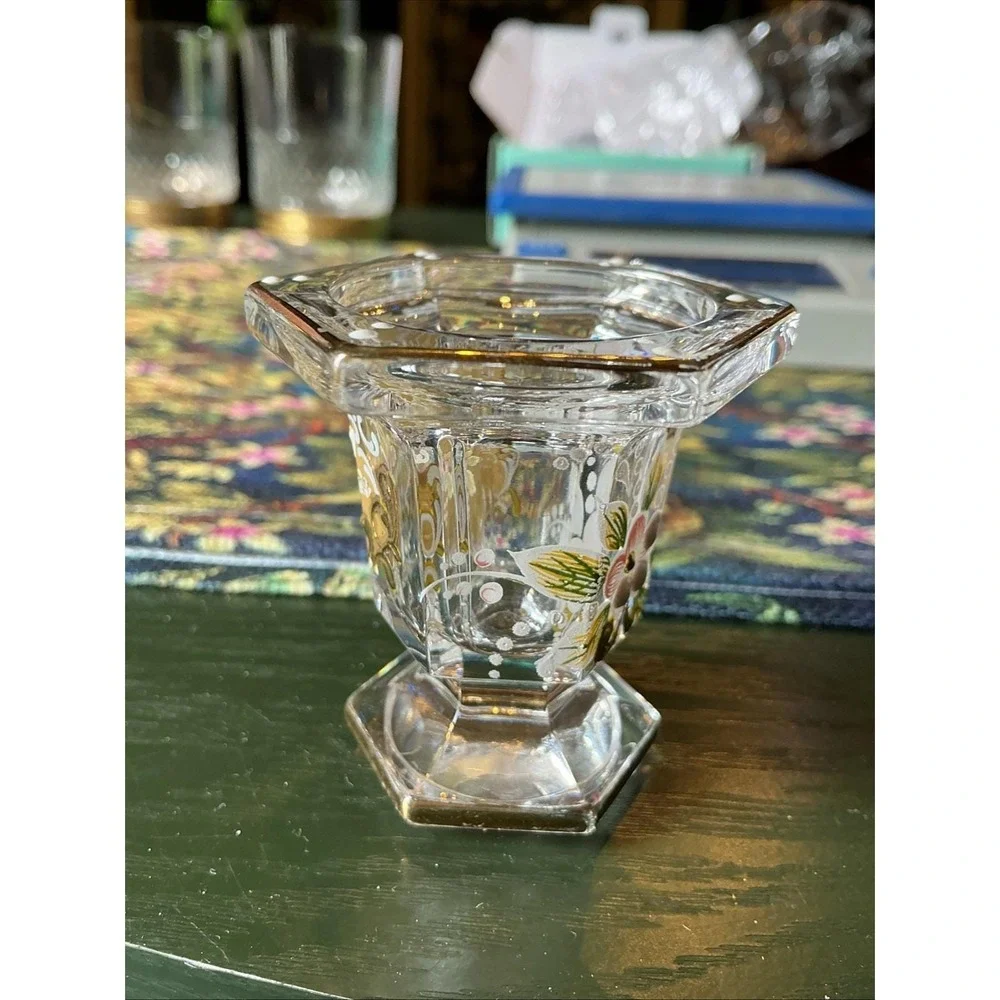 Vintage Murano Glass Hand Painted 2